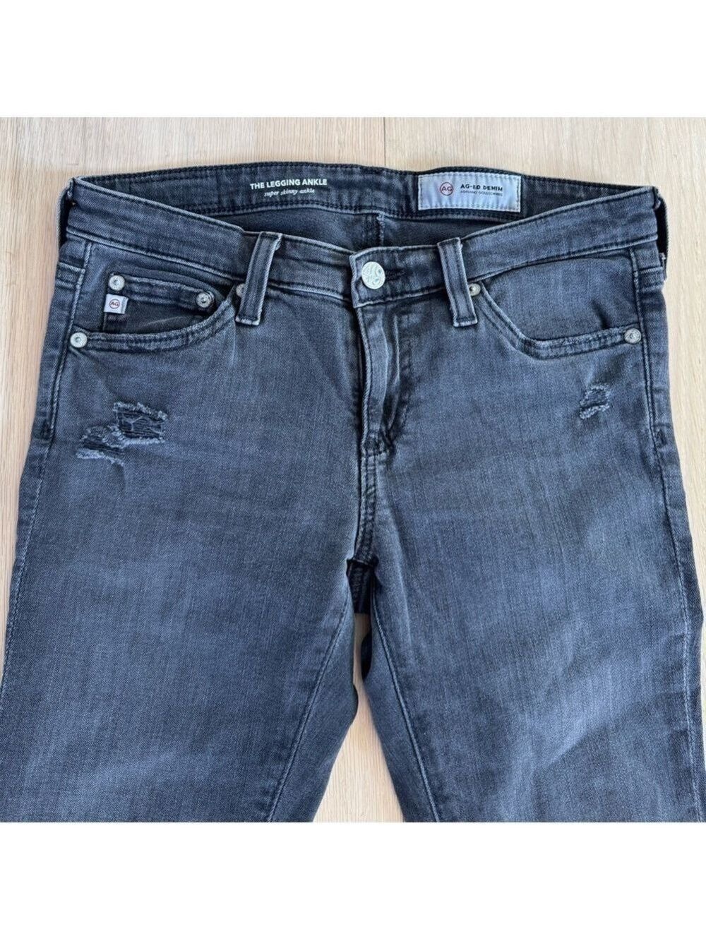 Ag Adriano Goldschmied The Legging Ankle Super Skinny Ankle Jeans Size 25R - Picture 3 of 7